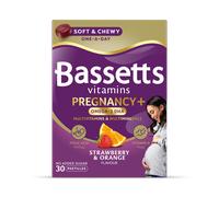 Bassetts Vitamins Pregnancy + Omega 3 DHA Multivitamins & Multiminerals Strawberry & Orange 30 Pastilles