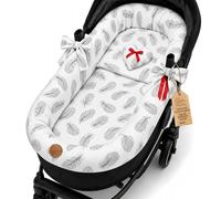 Bassinet Surround - Baby Crib Accessory for Strollers and Buggies Bassinet Insert Stroller Accessory 3-Piece Set with Pillow and Gondola Insert Feathers