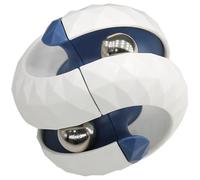 BASSION Orbit Ball Toy, Bead Fidget Cube Puzzle Bead Ball Spinning Toy, Rotating Track Infinite Flip Change Puzzle Games Novelty Creative Stress Relieve Toys for Kids Children Adults, White