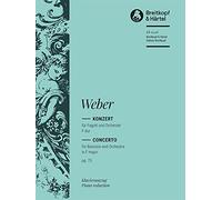 Bassoon Concerto in F major, op.75 - bassoon part with piano reduction - (EB 6708)