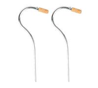 Bassoon Mouthpiece Silver Plated Curved Neck, High Hardness for Melodious Sound 2pcs with Cork Joints