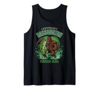 Bassquatch Bigfoot Pro Fishing Monster Graphic for Men Tank Top