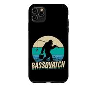 Bassquatch Retro Fishing Bigfoot Design Case for iPhone 11 Pro Max