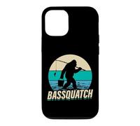 Bassquatch Retro Fishing Bigfoot Design Case for iPhone 12/12 Pro