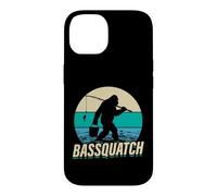Bassquatch Retro Fishing Bigfoot Design Case for iPhone 14
