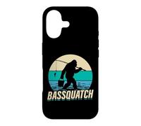 Bassquatch Retro Fishing Bigfoot Design Case for iPhone 17
