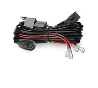 Bassulouda 12V 40A 180W/300W Relay 2 Fuse On/Off Switch Wiring Harness Kit for 4-52 Inch LED Work Light Bar