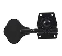 Bassulouda 4 Pieces Guitar Tuning Peg Electric Bass Tuner Peg Guitar Open Gear Tuning Peg Machine Heads for Jazz Bass Guitar Black