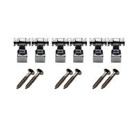 Bassulouda 6 , Rollers String Buckle Fixed Device Silver for Fenders Strat Tele TL