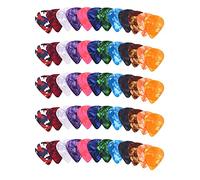 Bassulouda 60 Pack Colorful Abstract Art Guitar Unique Guitar Gift for Bass, Electric and Acoustic Guitars Including 0.46mm, 0.71mm, 0.96mm