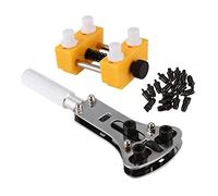 Bassulouda Adjustable Watch Box Removal Set Open Lids Mount Three Claw Watch Repair Kit, Yellow & Silver
