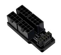 Bassulouda ATX3.0 12VHPWR 12+4P 600W 180 Degree Power Adapter Converter Serial Graphics Card Power Connector Converter 4X8Pin 40A