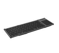 Bassulouda Foldable Bluetooth 78 Keys Touchpad Rechargeable Keypad for iOS, Android, Windows PC Laptop Tablet