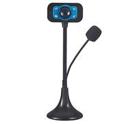 Bassulouda High Definition USB Web Camera Webcam 4 LED Web Cam with MIC Desktop for Skype Computer PC Laptop