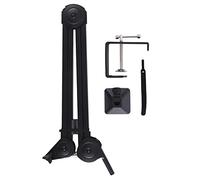 Bassulouda Microphone Arm Holder Scissor Arm Microphone Holder Scissor Arm Holder Heavy Duty Adjustable Suspension Scissor Arm Holder for Voice Recording Style B