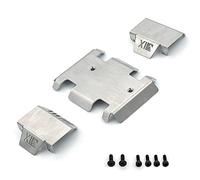 Bassulouda Stainless Steel Chassis Armor Axle Guard Plate for Remote Control Car Upgrade Parts on EX86190 EX 86190 LC76 1/10