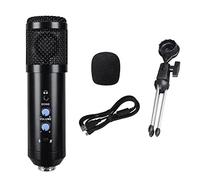 Bassulouda USB Computer Condenser Microphone Recording Live Equipment Microphone for Laptop Desktop PC