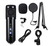 Bassulouda USB Condenser Microphone Recording Live Video Conference Microphone for Desktop Laptop