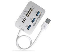 Bassulouda USB HUB 3.0 USB Splitter 3 Ports Extender Multi USB Extension Multiple 3 0 Hub SD Card Reader USB3.0 Expander for PC