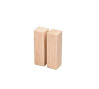 Basswood Carving Blocks Balsa Block Unfinished Wooden Cube Solid Square Bar Strip Model Craft Construction Material Hobby for DIY(30x30x100mm 2Pcs)