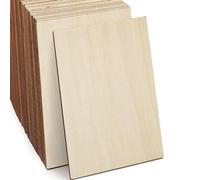 Basswood Sheets, 30 Pack Unfinished Wood, Rectangle Thin Plywood Wood Sheets for Crafts, Wood Burning and CNC Cutting, Wooden DIY Ornaments