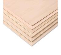 Basswood Sheets, 5mm Thick Unfinished Wood - Crafts, Wood Burning, Painting, Engraving & Laser Cutting(10cm*10cm (8pcs))