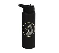 Bast Ancient Egyptian Goddess Stainless Steel Insulated Water Bottle