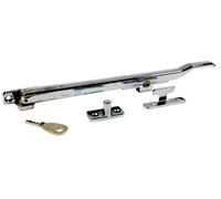 Basta / Shaw Replacement Wooden Window Handle Locking Casement Stay Arm 10" (Polished Chrome)