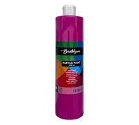 Bastelzone Acrylic Paint 500 ml for Adults - Fuchsia | Highly pigmented artist paint. Waterproof and vegan. For canvas, wood, paper, stone, fabric, metal and acrylic pouring