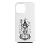 Bastet Cat Goddess Ancient Egyptian Monochrome Mythic Art Case for iPhone 13 Pro Max