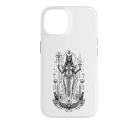 Bastet Cat Goddess Ancient Egyptian Monochrome Mythic Art Case for iPhone 14