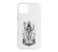 Bastet Cat Goddess Ancient Egyptian Monochrome Mythic Art Case for iPhone 14 Plus