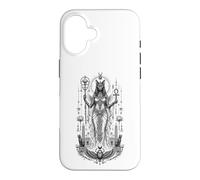 Bastet Cat Goddess Ancient Egyptian Monochrome Mythic Art Case for iPhone 16