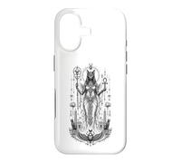 Bastet Cat Goddess Ancient Egyptian Monochrome Mythic Art Case for iPhone 17