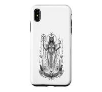 Bastet Cat Goddess Ancient Egyptian Monochrome Mythic Art Case for iPhone XS Max