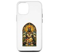 Bastet Cat Goddess Ancient Egyptian Stained Glass Egypt Case for iPhone 12/12 Pro