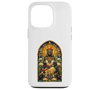 Bastet Cat Goddess Ancient Egyptian Stained Glass Egypt Case for iPhone 13 Pro