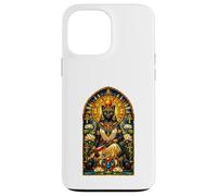 Bastet Cat Goddess Ancient Egyptian Stained Glass Egypt Case for iPhone 13 Pro Max
