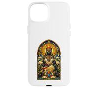 Bastet Cat Goddess Ancient Egyptian Stained Glass Egypt Case for iPhone 15 Plus