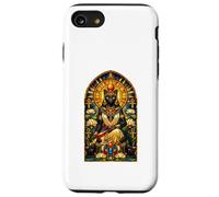 Bastet Cat Goddess Ancient Egyptian Stained Glass Egypt Case for iPhone SE (2020) / 7/8