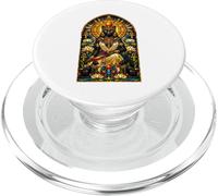 Bastet Cat Goddess Ancient Egyptian Stained Glass Egypt PopSockets PopGrip for MagSafe