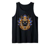 Bastet Cat Goddess Lotus Ancient Egyptian Mythology Art Tank Top