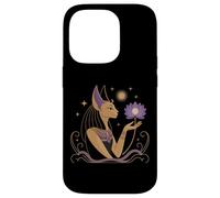 Bastet Cat Goddess Lotus Egypt Spiritual Stars Art Case for iPhone 14 Pro