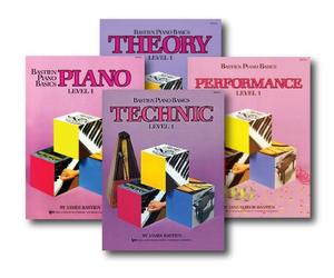 Bastien Piano Basics Level 1 - Learn to Play Four Book Set - Includes Level 1 Piano, Theory, Technic, and Performance Books