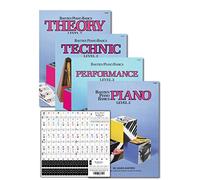 Bastien Piano Basics Level 2 Learning Set by Bastien - Lesson, Theory, Performance, Technique and Art Books and Juliet Music Piano Keys 88/61/54/49 Full Set Removable Sticker