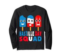 Bastille Day Squad Bonne Fête Nationale France Kids Toddler Long Sleeve T-Shirt