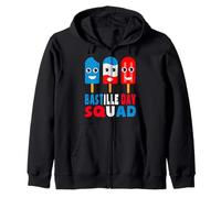 Bastille Day Squad Bonne Fête Nationale France Kids Toddler Zip Hoodie