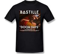 Bastille Men's Basic Short Sleeve T-Shirt Black (X-Large)