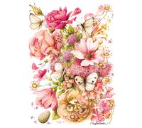 Cobble Hill 1000 Piece Puzzle - Bastin Bouquet - Sample Posters Included