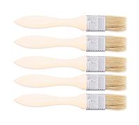 Basting Brush for Cooking, Pastry Brush for Baking Wooden Handle Accessory 5Pcs Wood Cooking Brush for Baking Barbecue Grill